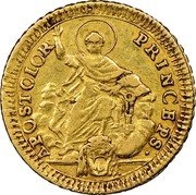 Italy 30 Paoli (Doppia D'oro) Pius VI 1786 KM# 1049 APOSTOLOR PRINCEPS coin reverse