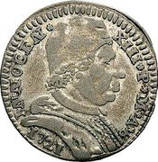 Italy 4 Bolognini Innocent XIII 1721 KM# 163 INNOCEN XIII P M A B 1721 coin obverse Italy 4 Bolognini Innocent XIII 1721 KM# 163 INNOCEN XIII P M A B 1721 coin obverse