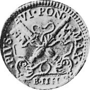 Italy 4 Bolognini Pius VI 1778 KM# 270 PIVS VI PON MAX E II H coin obverse Italy 4 Bolognini Pius VI 1778 KM# 270 PIVS VI PON MAX E II H coin obverse