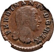 Italy 4 Cavalli Ferdinando IV 1804 KM# 238 FERDINAN IV D G REX coin obverse Italy 4 Cavalli Ferdinando IV 1804 KM# 238 FERDINAN IV D G REX coin obverse