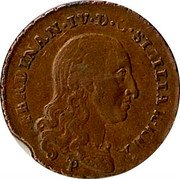 Italy 4 Quattrino Ferdinando IV 1798 P//RC KM# 3 FERDINAN IV D G SICILIAR REX P coin obverse Italy 4 Quattrino Ferdinando IV 1798 P//RC KM# 3 FERDINAN IV D G SICILIAR REX P coin obverse