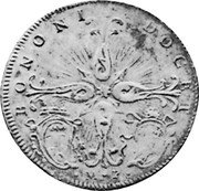 Italy 40 Bolognini (1/2 Scudo; 2 Lire) Clement XIV 1769 I KM# 244 BONONIA DOCET coin reverse Italy 40 Bolognini (1/2 Scudo; 2 Lire) Clement XIV 1769 I KM# 244 BONONIA DOCET coin reverse
