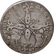 Italy 40 Bolognini (1/2 Scudo - 2 Lire) Clement XIV 1773 V KM# 254 BONONIA DOCET coin reverse Italy 40 Bolognini (1/2 Scudo - 2 Lire) Clement XIV 1773 V KM# 254 BONONIA DOCET coin reverse