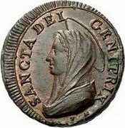 Italy 5 Baiocchi Pius VI 1797 XXIII KM# 2 SANCTA DEI CENITRIX coin reverse Italy 5 Baiocchi Pius VI 1797 XXIII KM# 2 SANCTA DEI CENITRIX coin reverse
