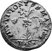 Italy 5 Bolognini (Carlino) Pius VI 1778 KM# 275 PIVS VI PONT MAXIM B 5 coin reverse Italy 5 Bolognini (Carlino) Pius VI 1778 KM# 275 PIVS VI PONT MAXIM B 5 coin reverse
