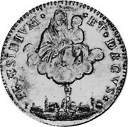 Italy 5 Paoli (1/2 Scudo) Madonna and Child 1797 KM# 338 PRAESIDIVM ET DECVS coin reverse Italy 5 Paoli (1/2 Scudo) Madonna and Child 1797 KM# 338 PRAESIDIVM ET DECVS coin reverse