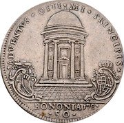 Italy 50 Bolognini Pius VI 1782 VIII KM# 298 ADVENTVS OBTI MI PRINCIPIS BONONIA 1782 50 coin reverse Italy 50 Bolognini Pius VI 1782 VIII KM# 298 ADVENTVS OBTI MI PRINCIPIS BONONIA 1782 50 coin reverse