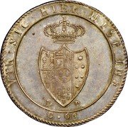 Italy 60 Grana Ferdinando IV 1805 LD KM# 245 VTR SIC HIER HISP INF L D G 60 coin reverse Italy 60 Grana Ferdinando IV 1805 LD KM# 245 VTR SIC HIER HISP INF L D G 60 coin reverse