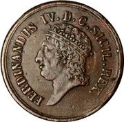 Italy 8 Tornesi Ferdinando IV 1816 KM# 272 FERDINANDUS IV D G SICIL REX coin obverse Italy 8 Tornesi Ferdinando IV 1816 KM# 272 FERDINANDUS IV D G SICIL REX coin obverse