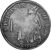 Italy 80 Bolognia (4 Lire; Scudo) Bologna 1775 KM# 256 S PETRON PR OT BON 80 coin reverse Italy 80 Bolognia (4 Lire; Scudo) Bologna 1775 KM# 256 S PETRON PR OT BON 80 coin reverse