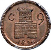 Italy 9 Cavalli Ferdinando IV 1804 KM# 236 C 9 1804 coin reverse Italy 9 Cavalli Ferdinando IV 1804 KM# 236 C 9 1804 coin reverse