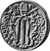 Italy Baiocco Benedict XIV 1748 Retrograde 4 KM# 145 BENED XIV P M coin obverse Italy Baiocco Benedict XIV 1748 Retrograde 4 KM# 145 BENED XIV P M coin obverse