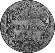 Italy Baiocco Benedict XIV 1751 IX KM# 150 BAIOCCO FERRARA 1751 coin reverse Italy Baiocco Benedict XIV 1751 IX KM# 150 BAIOCCO FERRARA 1751 coin reverse