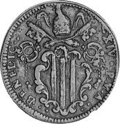 Italy Baiocco Benedict XIV 1753 XIV KM# 156 BENEDIC XIV P M A coin obverse Italy Baiocco Benedict XIV 1753 XIV KM# 156 BENEDIC XIV P M A coin obverse