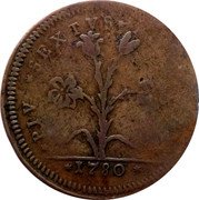 Italy Baiocco Pius VI 1780 KM# 292 PIVS SEXTVS PONT MAX 1780 coin reverse