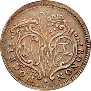 Italy Baiocco Pius VI 1780 VI KM# 291 DOCET BONON coin obverse