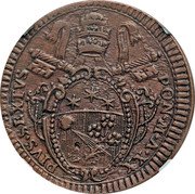 Italy Baiocco Pius VI 1794 XX KM# 3 PIVS SEXTVS PON M A XX coin obverse Italy Baiocco Pius VI 1794 XX KM# 3 PIVS SEXTVS PON M A XX coin obverse