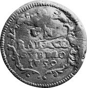 Italy Baiocco Clement XIII 1759 KM# 166 VN BAIOCCO GVBBIO 1759 coin reverse Italy Baiocco Clement XIII 1759 KM# 166 VN BAIOCCO GVBBIO 1759 coin reverse