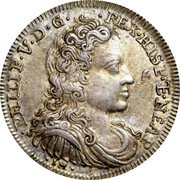 Italy Carlino Filippo V 1701 IM//AG-A KM# 124 PHILIP V D G REX HISP E NEAP coin obverse Italy Carlino Filippo V 1701 IM//AG-A KM# 124 PHILIP V D G REX HISP E NEAP coin obverse