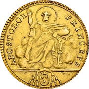 Italy Doppia Pio VII 1809 R X KM# 1070 APOSTOLOR PRINCEPS coin reverse