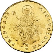 Italy Doppia Sede Vacante (1829) B MDCCCXXIX KM# 1090 PRINCEPS APOSTALORVM B coin reverse Italy Doppia Sede Vacante (1829) B MDCCCXXIX KM# 1090 PRINCEPS APOSTALORVM B coin reverse