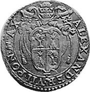 Italy Doppia D'oro (Alexander VII) KM# 54 ALEXANDER VII PON MAX coin obverse Italy Doppia D'oro (Alexander VII) KM# 54 ALEXANDER VII PON MAX coin obverse