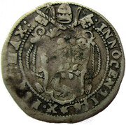 Italy Giulio Innocent X 1654 KM# 74 INNOCENTIVS X PONT MAX coin obverse Italy Giulio Innocent X 1654 KM# 74 INNOCENTIVS X PONT MAX coin obverse