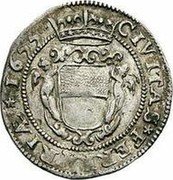 Italy Giulio Antonio Barberini 1655 KM# 82 CIVITAS FERRARIA 1655 coin reverse Italy Giulio Antonio Barberini 1655 KM# 82 CIVITAS FERRARIA 1655 coin reverse