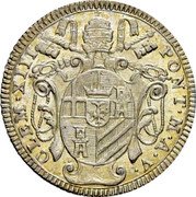 Italy Giulio Clement XIII 1763 1763-V KM# 1004 CLEM XIII PONT M A V coin obverse Italy Giulio Clement XIII 1763 1763-V KM# 1004 CLEM XIII PONT M A V coin obverse