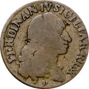 Italy Grano Ferdinando IV 1800 P//RC KM# 234 FERDINAN IV SICILIAR REX coin obverse Italy Grano Ferdinando IV 1800 P//RC KM# 234 FERDINAN IV SICILIAR REX coin obverse