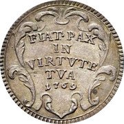 Italy Grosso Clement XIV 1769 1769-I KM# 1005 FIAT PAX IN VIRTVTE TVA 1769 coin reverse Italy Grosso Clement XIV 1769 1769-I KM# 1005 FIAT PAX IN VIRTVTE TVA 1769 coin reverse