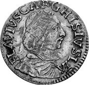 Italy Luigino Avignon 1667 KM# 99 FLAVIVS CAR GHISIVS LE A coin obverse Italy Luigino Avignon 1667 KM# 99 FLAVIVS CAR GHISIVS LE A coin obverse
