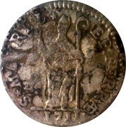 Italy Muraiola (2 Baiocchi) Clement XI 1711 XI KM# 110 S MAVREL EP FERRARÆ 1711 coin reverse Italy Muraiola (2 Baiocchi) Clement XI 1711 XI KM# 110 S MAVREL EP FERRARÆ 1711 coin reverse