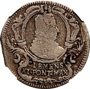 Italy Muraiola Clemente XI 1717 VIII KM# 119 CLEMENS XI PONT MAX 1717 coin obverse Italy Muraiola Clemente XI 1717 VIII KM# 119 CLEMENS XI PONT MAX 1717 coin obverse