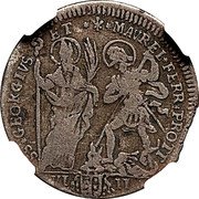 Italy Muraiola Clemente XI 1717 VIII KM# 119 SS GEORGIVS ET MAVREL FERR PROTT VI II coin reverse Italy Muraiola Clemente XI 1717 VIII KM# 119 SS GEORGIVS ET MAVREL FERR PROTT VI II coin reverse