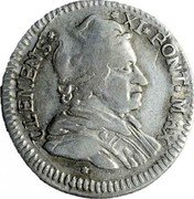 Italy Muraiola (2 Baiocchi) Clement XI 1717 KM# 115 CLEMENS XI PONT MAX coin obverse Italy Muraiola (2 Baiocchi) Clement XI 1717 KM# 115 CLEMENS XI PONT MAX coin obverse