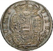 Italy 1 Piastra (120 Grana) Charles VI 1733 VMA-DG KM# 145 UTR SIC HIERUS 1733 G 120 coin reverse Italy 1 Piastra (120 Grana) Charles VI 1733 VMA-DG KM# 145 UTR SIC HIERUS 1733 G 120 coin reverse