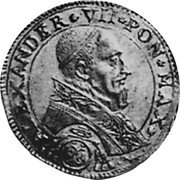 Italy Quadrupla Alexander VII 1659 KM# 90 ALEXANDER VII PON MAX coin obverse Italy Quadrupla Alexander VII 1659 KM# 90 ALEXANDER VII PON MAX coin obverse