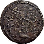 Italy Quattrino Opening of the Holy Door 1650 VI KM# 10 F G INNOC X P M A VI coin obverse Italy Quattrino Opening of the Holy Door 1650 VI KM# 10 F G INNOC X P M A VI coin obverse