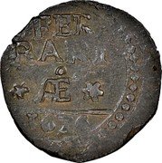 Italy Quattrino Clement X 1676 KM# 91 FER RARI AE coin reverse Italy Quattrino Clement X 1676 KM# 91 FER RARI AE coin reverse