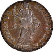 Italy Quattrino Innocent XI 1677 II KM# 36 SANCTVS PETRVS A P coin reverse Italy Quattrino Innocent XI 1677 II KM# 36 SANCTVS PETRVS A P coin reverse