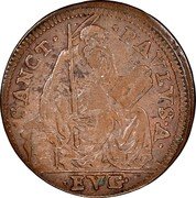 Italy Quattrino Gubbio Coinage 1700 X (1700) KM# 76 SANCT PAVLVS A EVG coin reverse Italy Quattrino Gubbio Coinage 1700 X (1700) KM# 76 SANCT PAVLVS A EVG coin reverse