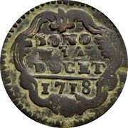 Italy Quattrino Clement XI 1718 KM# 158 BONO NIA DOCET 1718 coin reverse Italy Quattrino Clement XI 1718 KM# 158 BONO NIA DOCET 1718 coin reverse