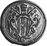 Italy Quattrino Ravenna Coinage 1744 KM# 5 coin obverse Italy Quattrino Ravenna Coinage 1744 KM# 5 coin obverse