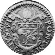 Italy Quattrino Pius VI 1784 KM# 301 PIVS VI PONT M coin obverse Italy Quattrino Pius VI 1784 KM# 301 PIVS VI PONT M coin obverse