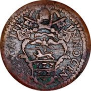 Italy Quattrino Innocent XI 1685 X KM# 43 coin reverse Italy Quattrino Innocent XI 1685 X KM# 43 coin reverse