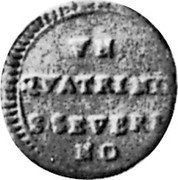 Italy Quattrino (Pius VI) KM# 1 VN QVATRINO SSEVERI NO coin reverse Italy Quattrino (Pius VI) KM# 1 VN QVATRINO SSEVERI NO coin reverse