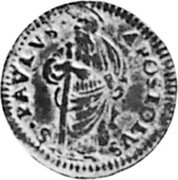 Italy Quattrino Benedict XIV ND (1749) KM# 140 S PAVLVS APOSTOLVS coin reverse Italy Quattrino Benedict XIV ND (1749) KM# 140 S PAVLVS APOSTOLVS coin reverse