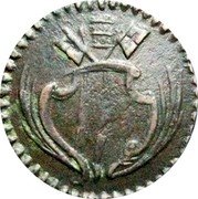 Italy Quattrino Benedict XIV. Ravenna ND (1750) KM# 13 coin obverse Italy Quattrino Benedict XIV. Ravenna ND (1750) KM# 13 coin obverse