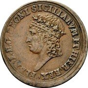 Italy Tornese Ferdinando I 1817 KM# 277 FERD I D G REGNI SICILIARUM ET HIER REX coin obverse Italy Tornese Ferdinando I 1817 KM# 277 FERD I D G REGNI SICILIARUM ET HIER REX coin obverse